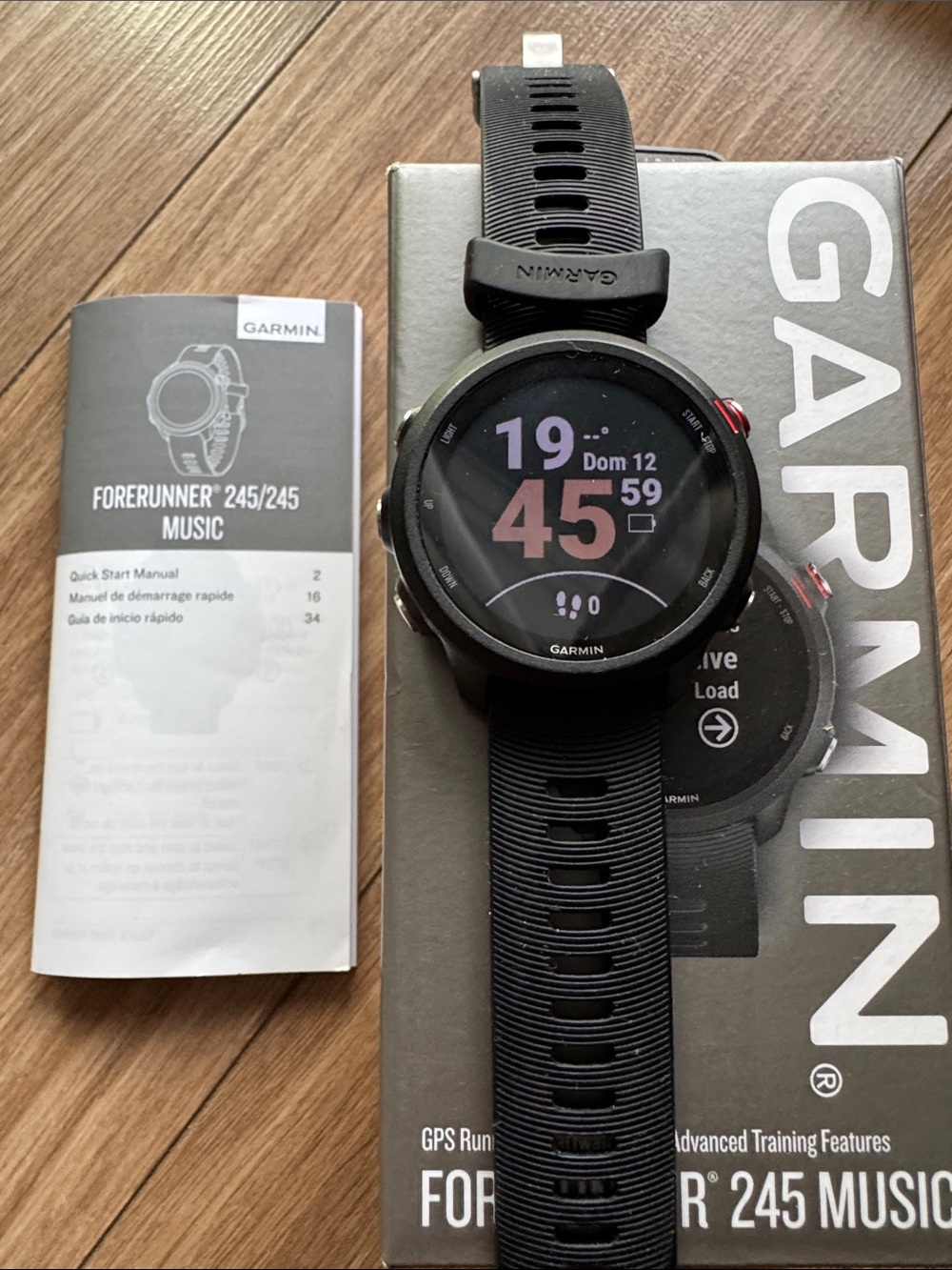 garmin Forerunner 245 GPS Running Watch - Black